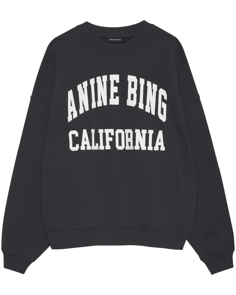 Anine Bing Miles Sweatshirt   Vintage Black A0810025009 Schwarz