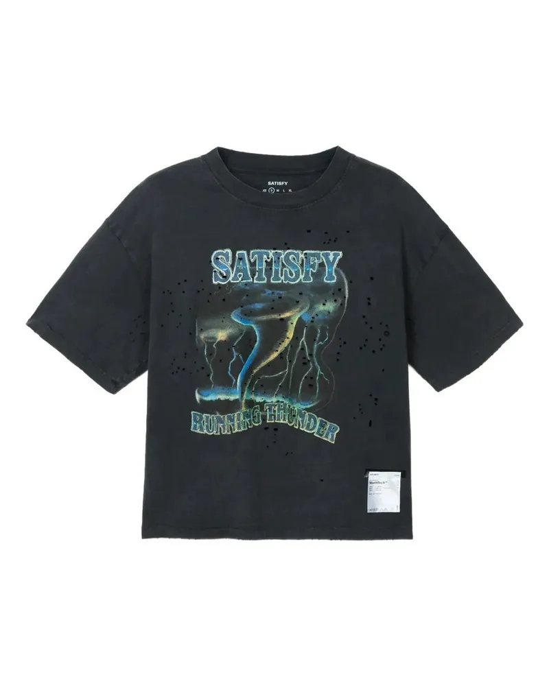 Satisfy Mothtech T-shirt Schwarz