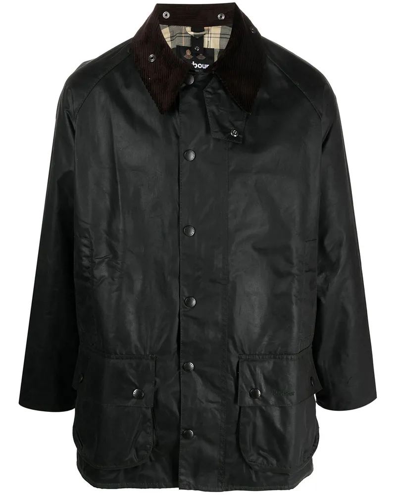 Barbour Beaufort Wax Jacket Mwx0017 Schwarz