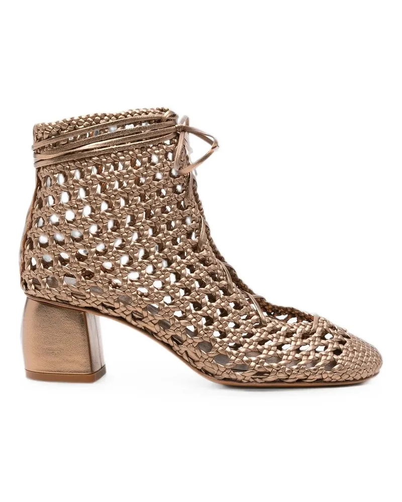 forte_forte my Penelope" Stivaletto Chic Intrecciato a Mano Gold