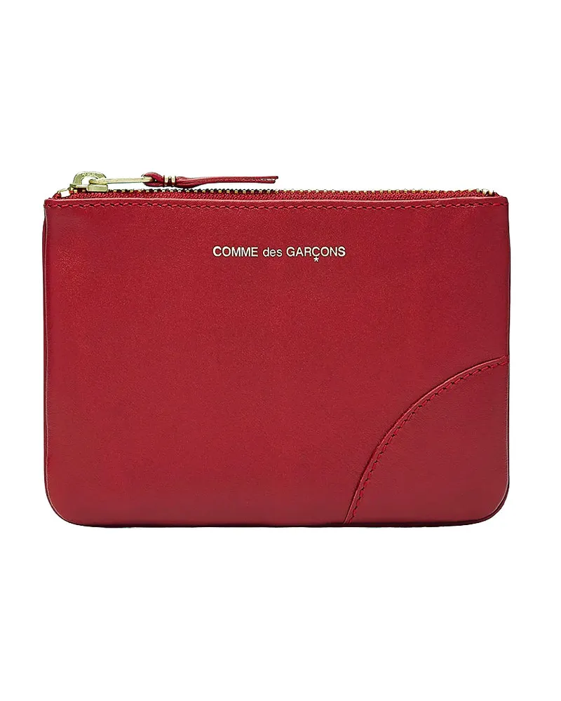 Comme des Garçons Classic Leather Zip Pouch Sa8100 Rot