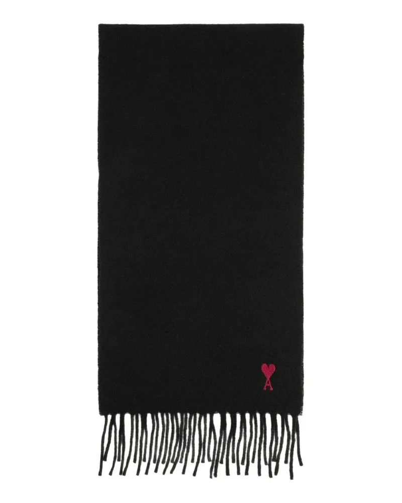 AMI Paris Scarf Red Adc Schwarz