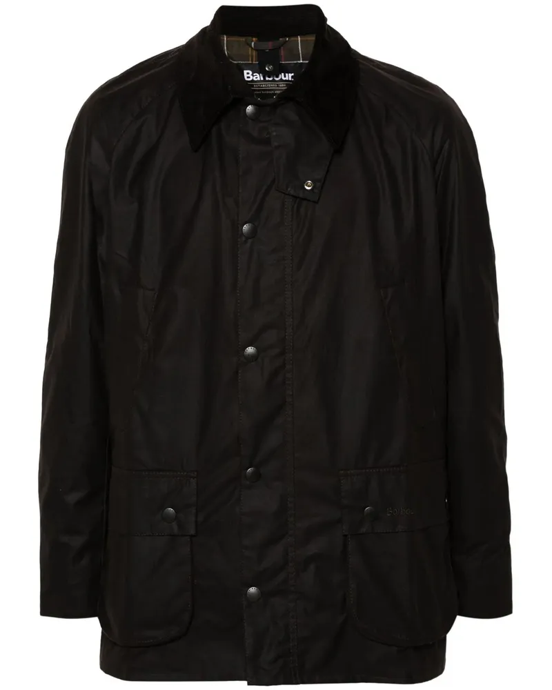 Barbour Ashby Wax Jacket Schwarz