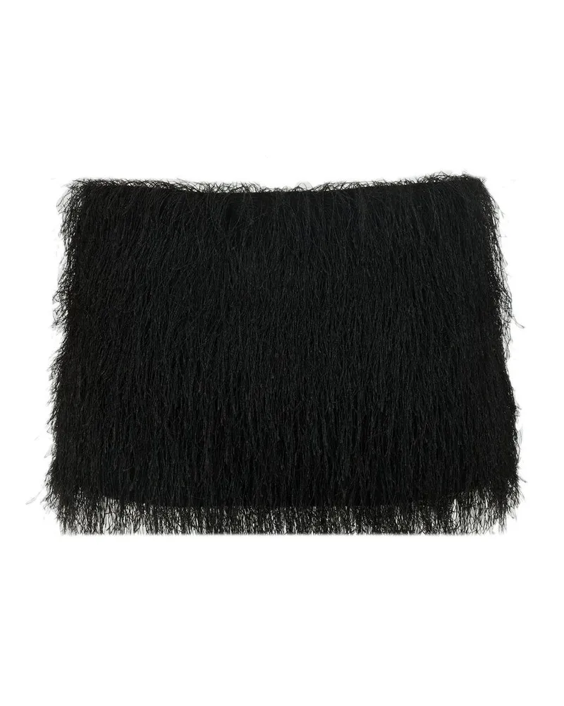 Entire Studios Micro Fringe Skirt Widow Schwarz
