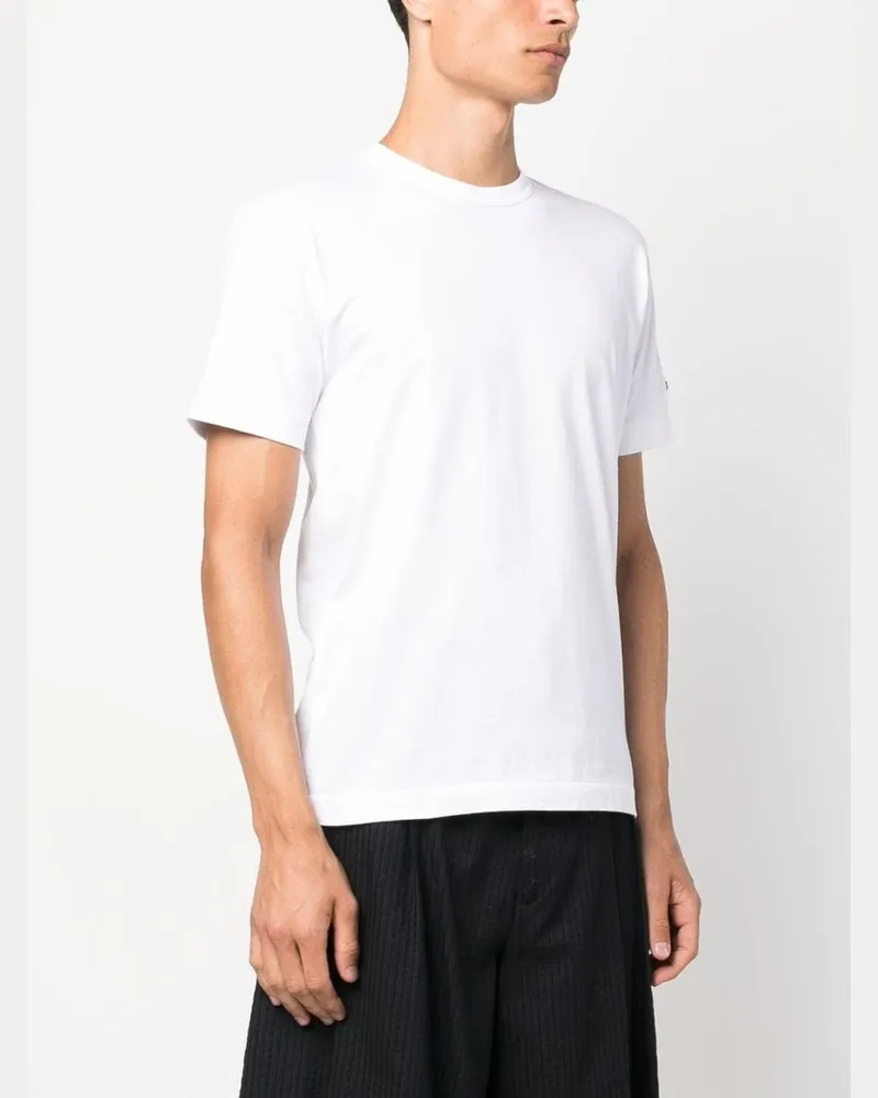Comme des Garçons Kurzarm-Herren-T-Shirt aus Strick P1t328 Weiß