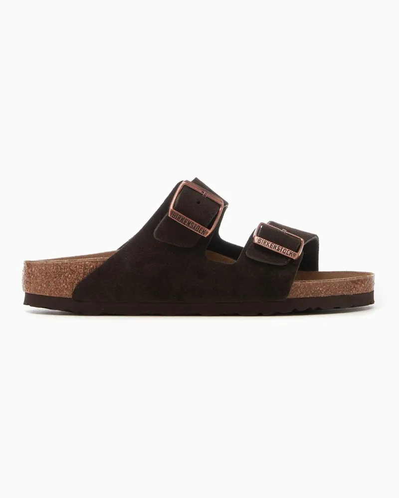 Birkenstock Arizona Mocha, Suede Leather 1027083 Braun