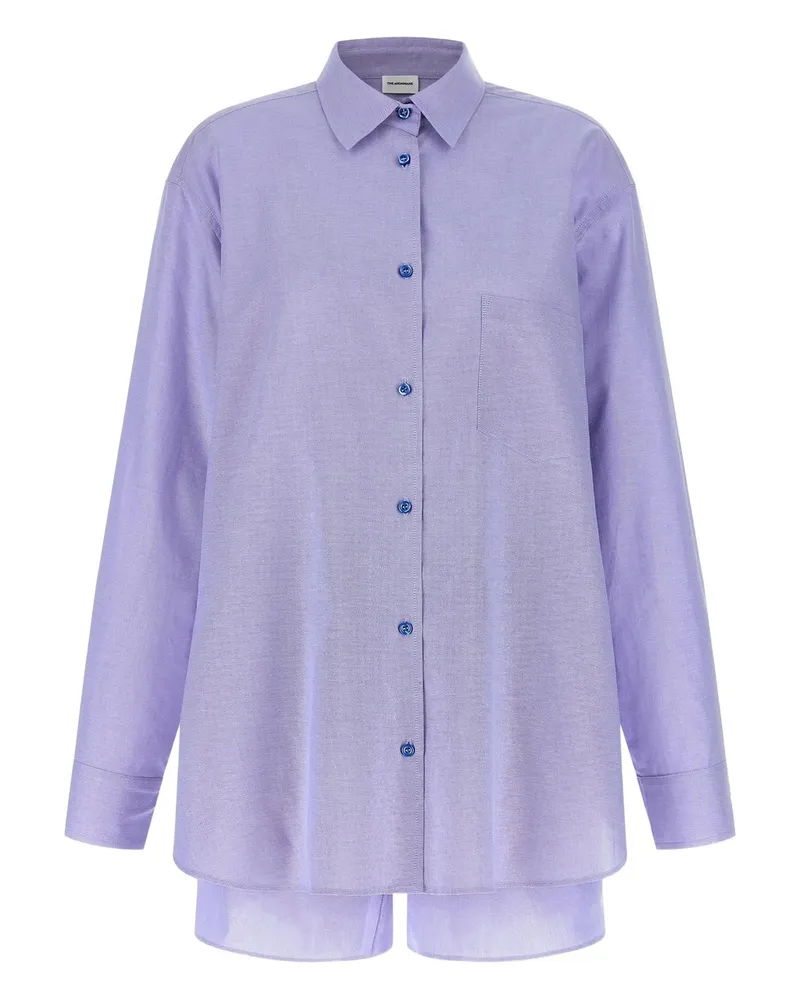 ANDAMANE Georgiana Set - Oversized Shirt + Boyfriend Boxer Violett