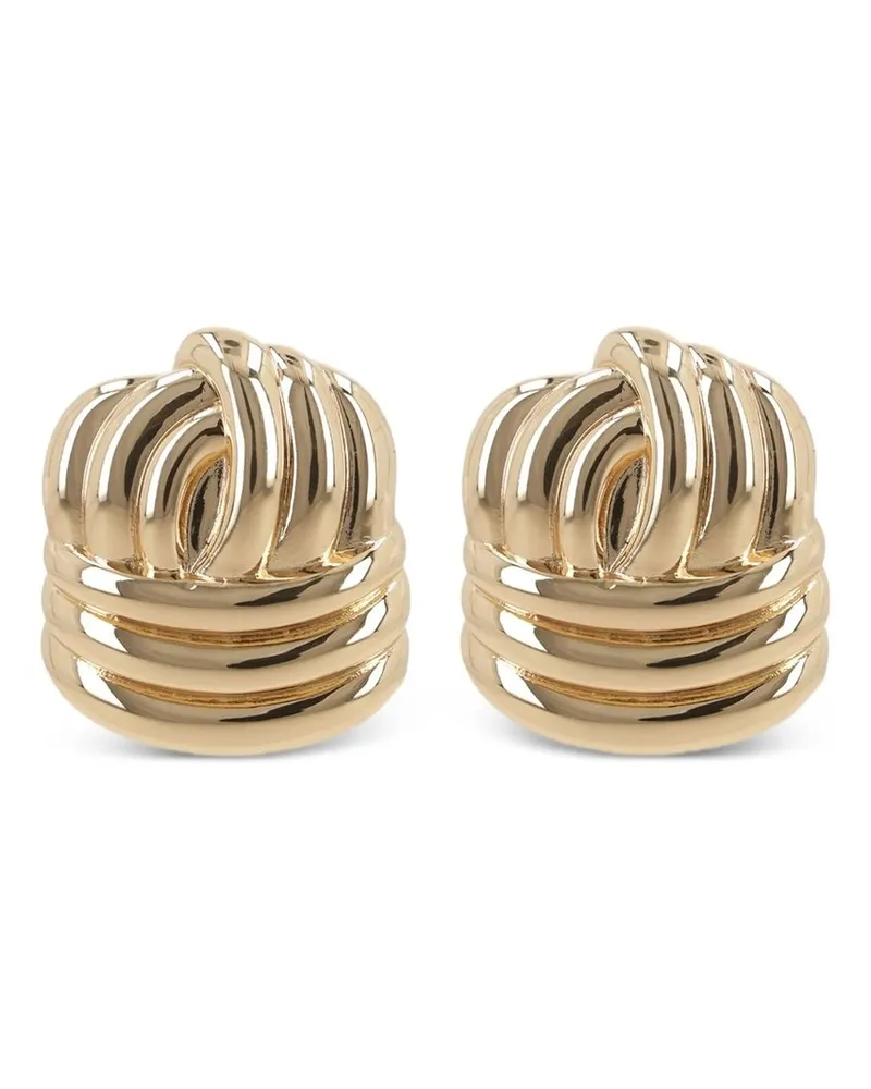 Self-Portrait Gold Knot Earrings Gold