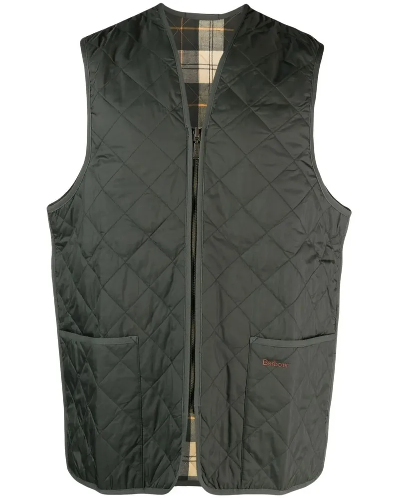 Barbour Quilted Waistcoat/zip-in Liner Grün