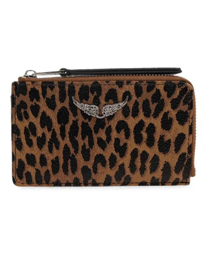 Zadig & Voltaire zv Card Grained Leather Leo Braun