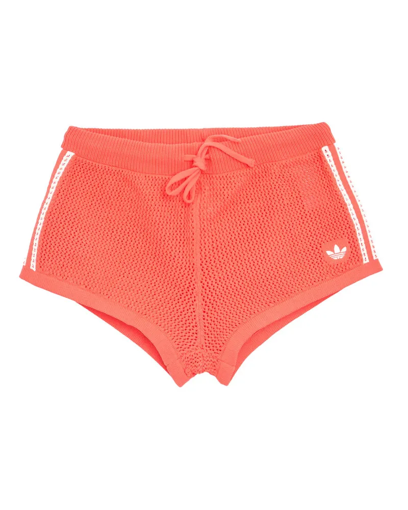 adidas Crochet Shorts Rosso Rot