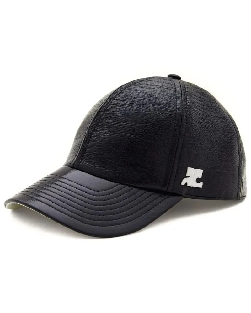 Courrèges Reedition Vinyl Cap Schwarz