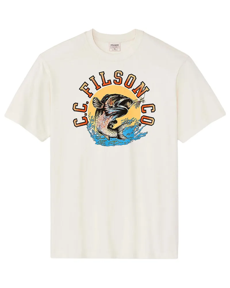 Filson S/s Dry Fly Graphic T-shirt Fmtee0139 Weiß