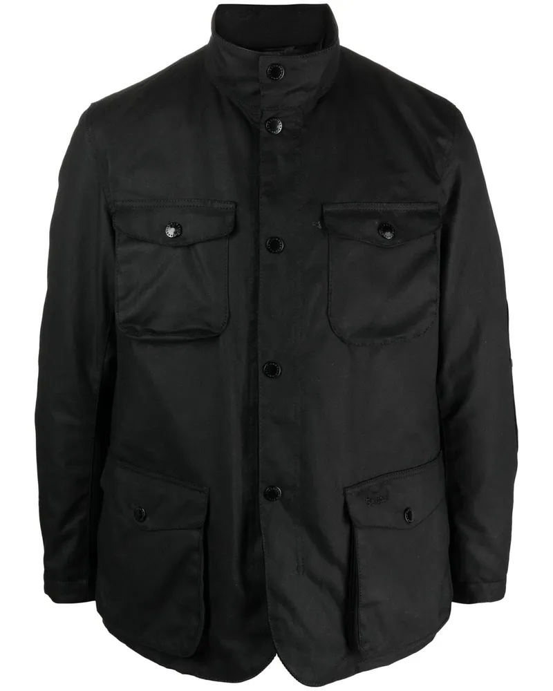 Barbour Ogston Wax Jacket Schwarz