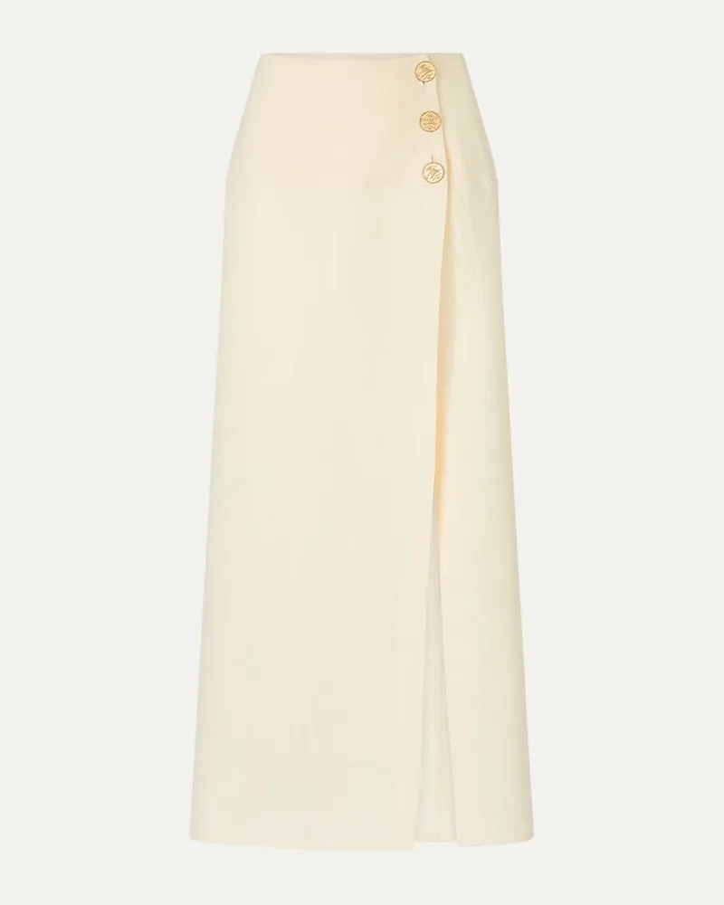 Le Kasha 1918 Linen Skirt Gelb