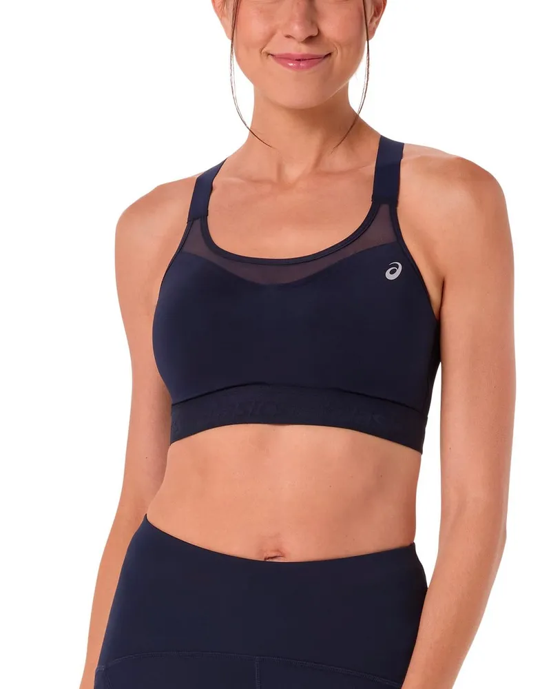 Asics Road Combination Bra Blau