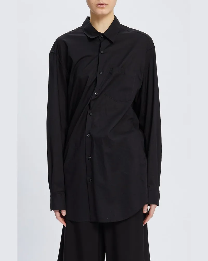 Ann Demeulemeester Elisabeth Long High Comfort Shirt Schwarz
