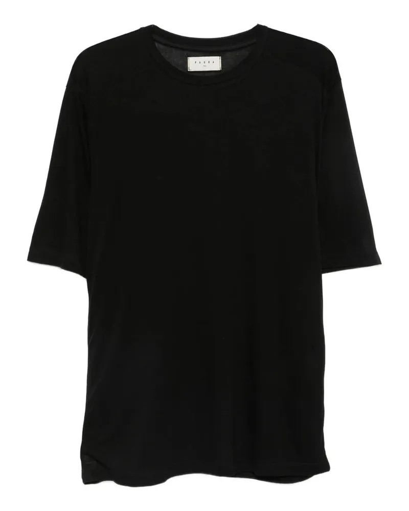 PAURA Leyla Regulart Fit t Shirt Schwarz