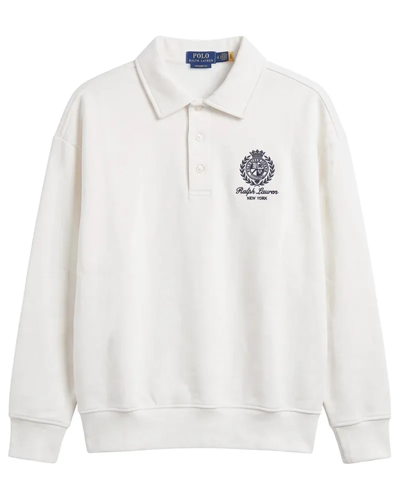 Ralph Lauren The rl Fleece Relaxed Crest Sweatshirt 710b28744002 Weiß
