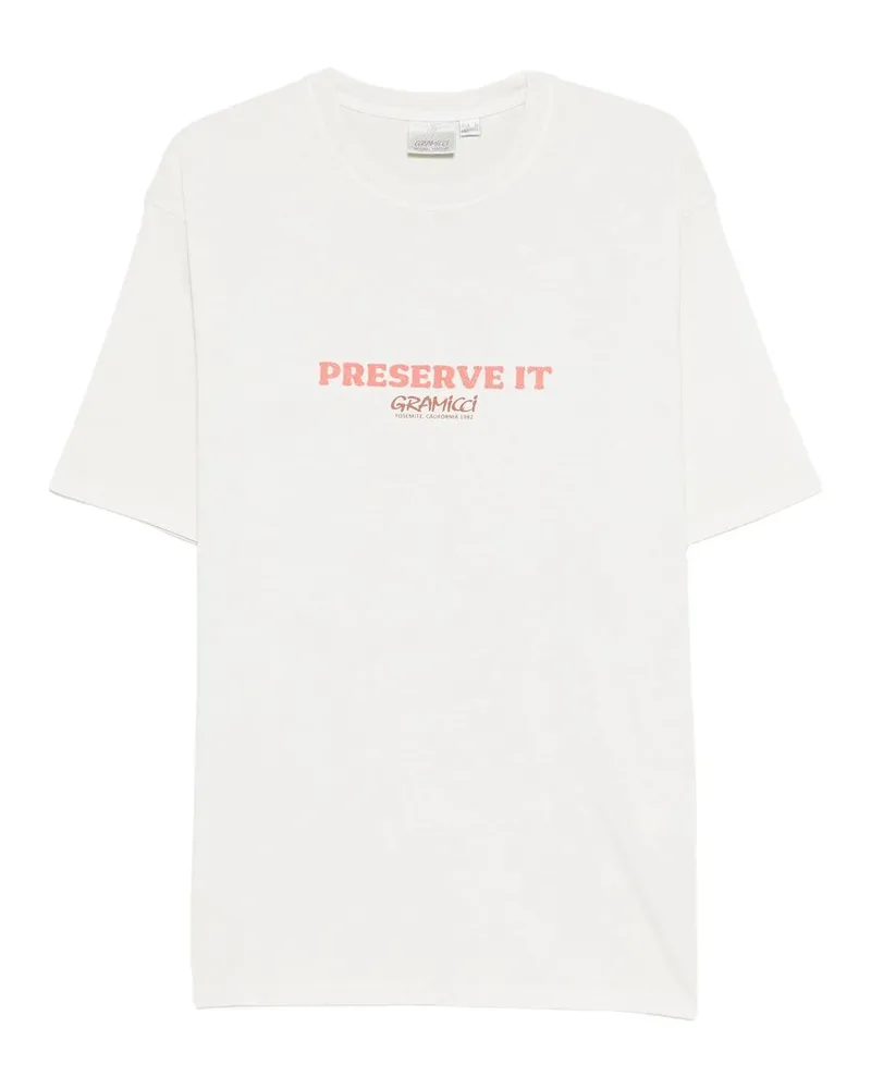 GRAMICCI Footprints Tee Pigment Dyed Beige