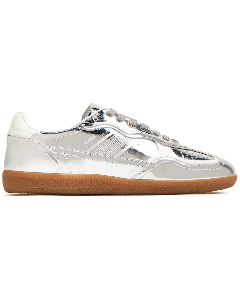 Alohas Tb.490 Rife Shimmer Silver Cream Leather Sneakers Silber