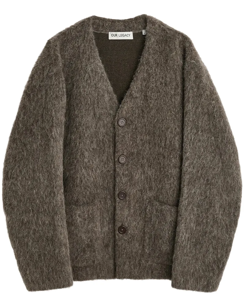 Our Legacy Cardigan M2266cm Grau