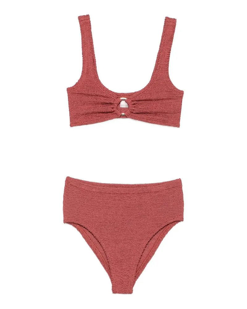 Hunza G Nadine Gold Hoop Bikini Rot