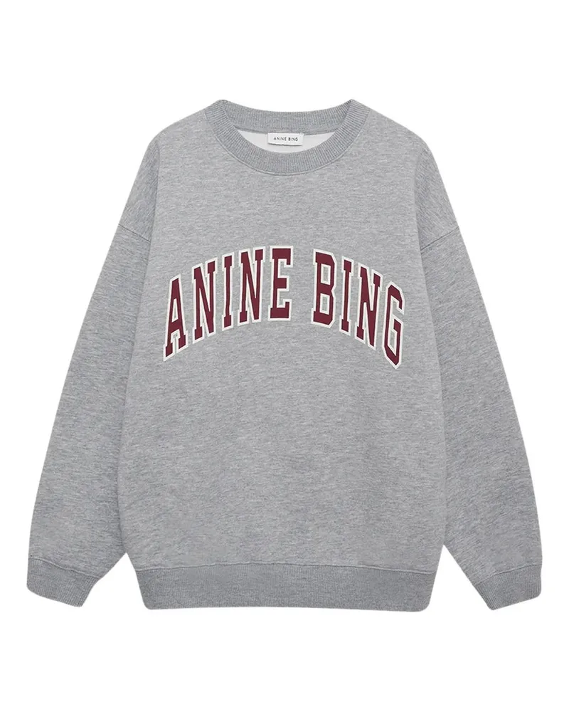 Anine Bing Spencer Sweatshirt  - Medium Heather Grey Grau