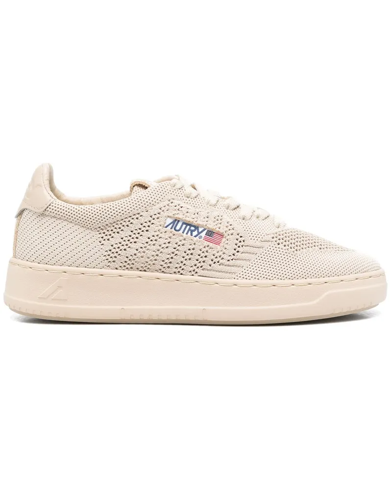 AUTRY Easeknit Low Damen Strick/Lea Eklwkn11 Weiß