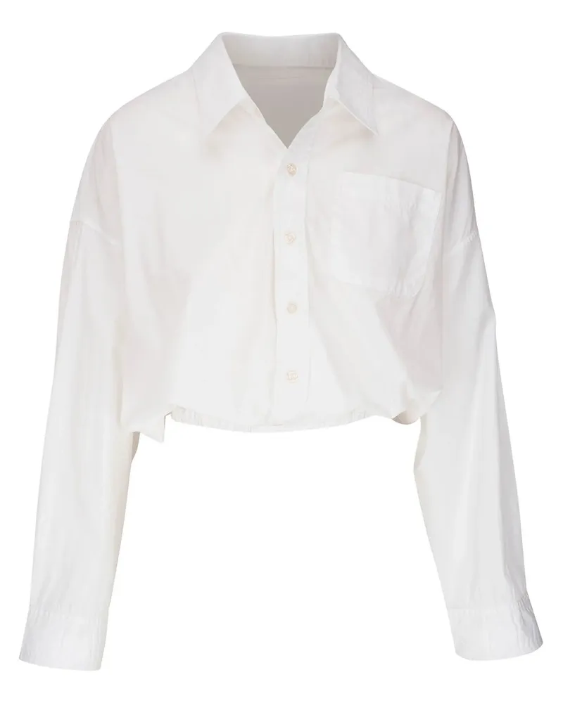R13 Crossover Bubble Shirt Weiß