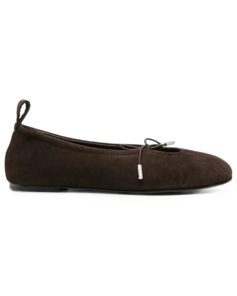 Alohas Rosalind Recycled Brown Leather Ballet Flats S101411.01 Braun