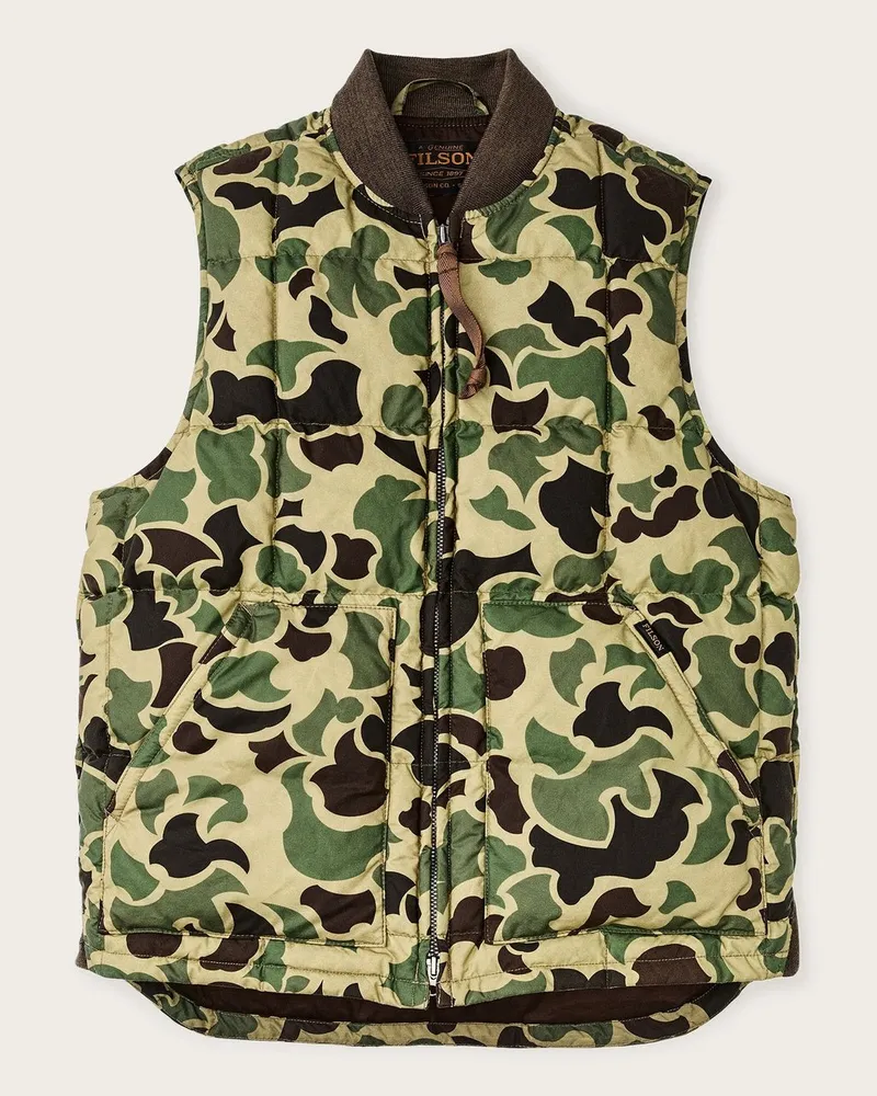 Filson Waxed Down Vest Mehrfarbig