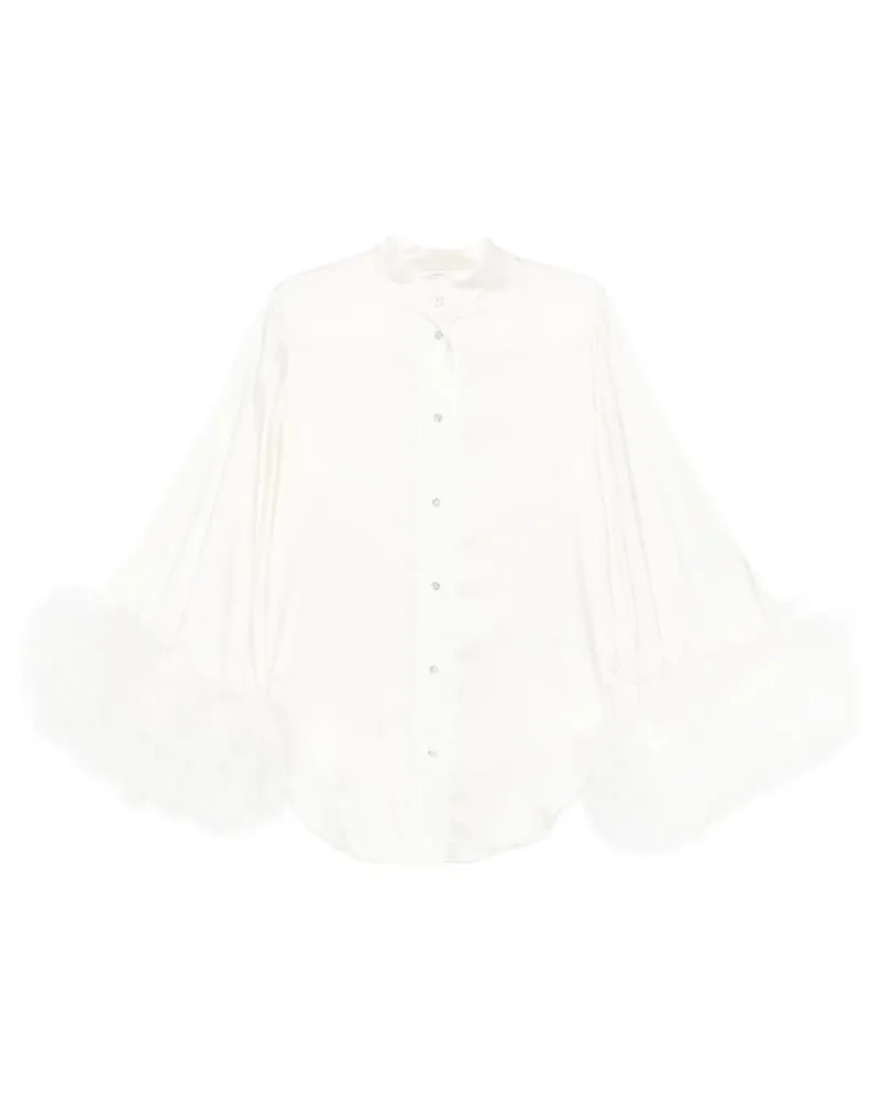 Oséree Bridal Satin Shirt Plumage Grau
