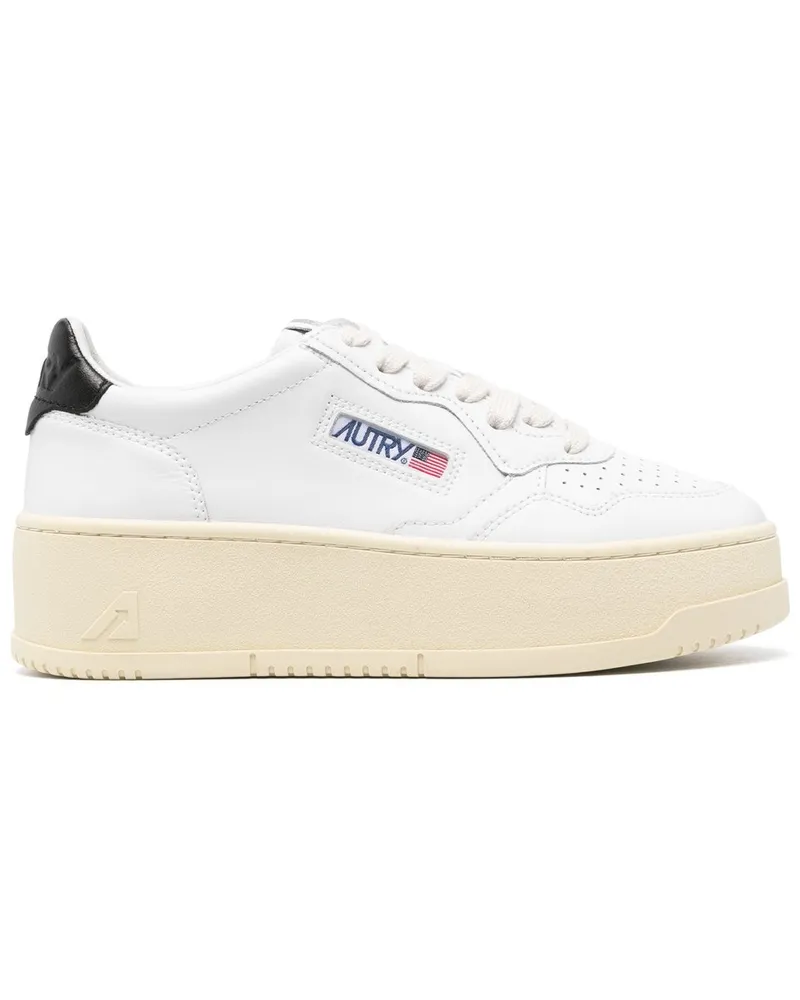 AUTRY Platform Low Damen Leder/Leder Ptlwll22 Weiß