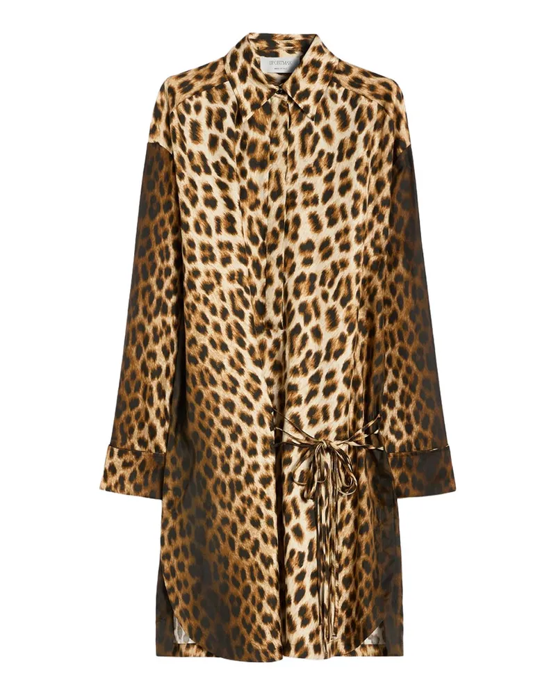 SPORTMAX Cinema Silk Dress 2612221072600 Braun