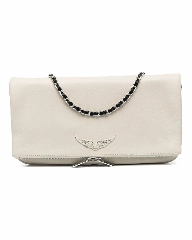 Zadig & Voltaire Rock Grained Leather Weiß