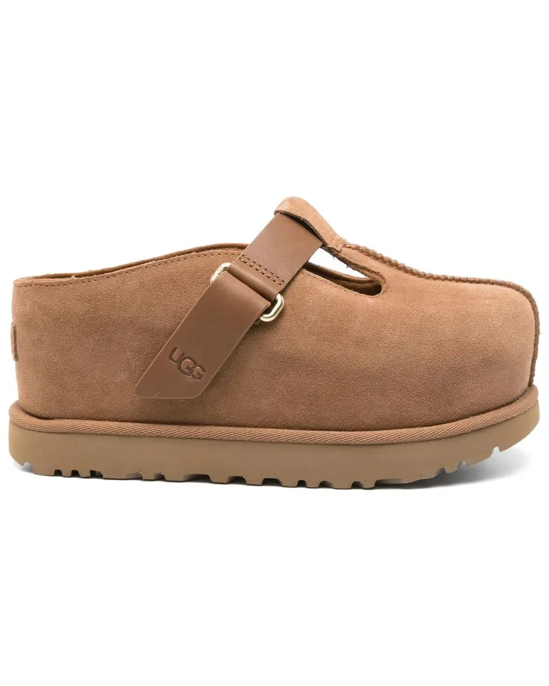 UGG w Goldenstar hi Clog Braun