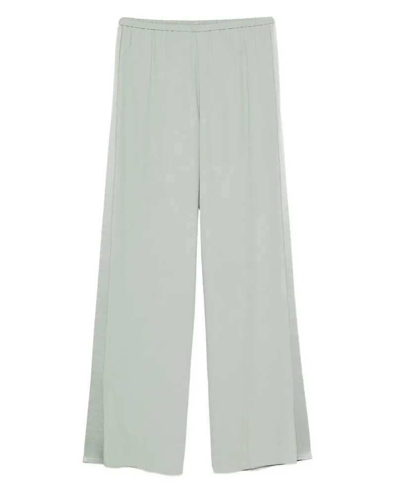 forte_forte Matte Anvers Satin Regular Waist Smoking Pants Grau
