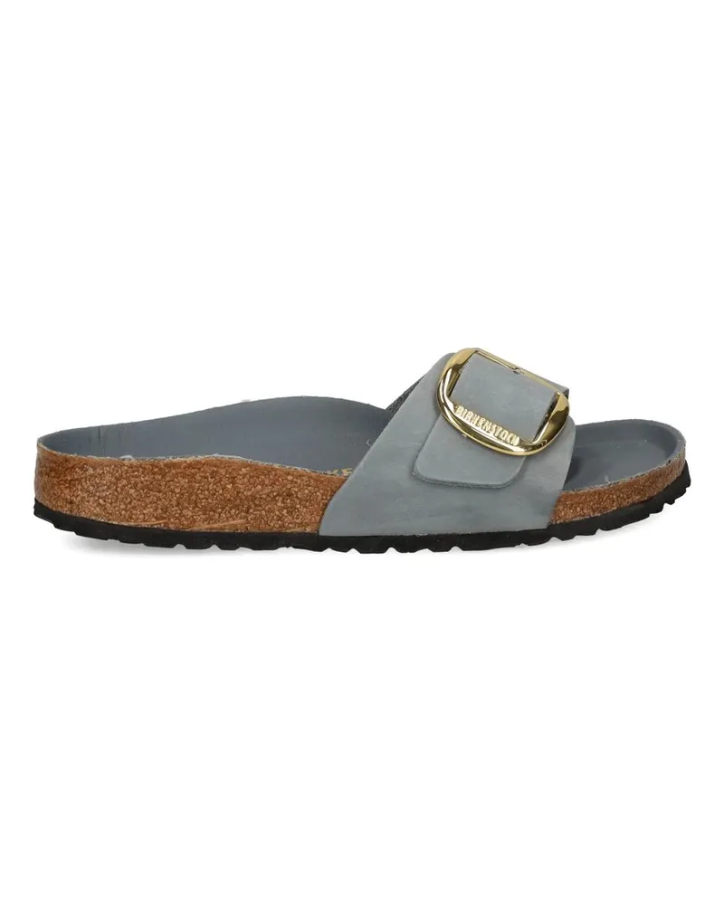 Birkenstock Madrid Big Buckle Hex Basalt Gray, Oiled Leather Grau
