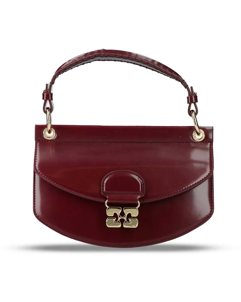 Ganni Mini Top Handle Box Rot