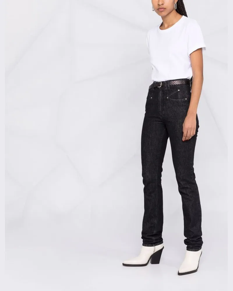 KHAITE Mae Short Sleeve Tee Shirt Weiß