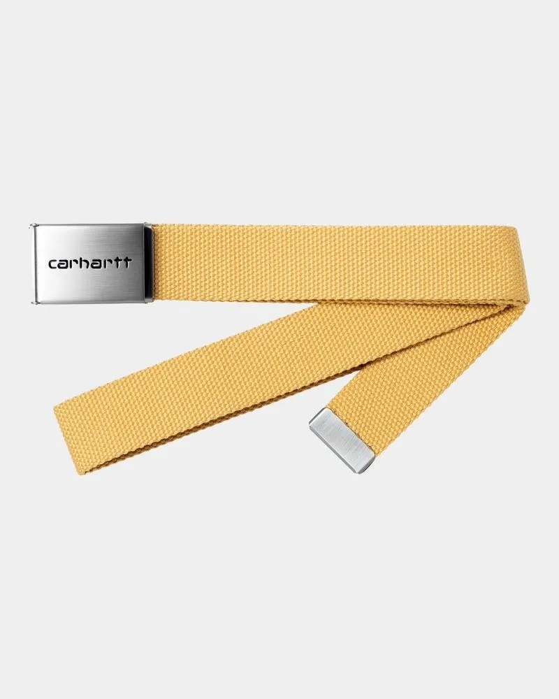 Carhartt WIP Clip Belt Chrome Gelb