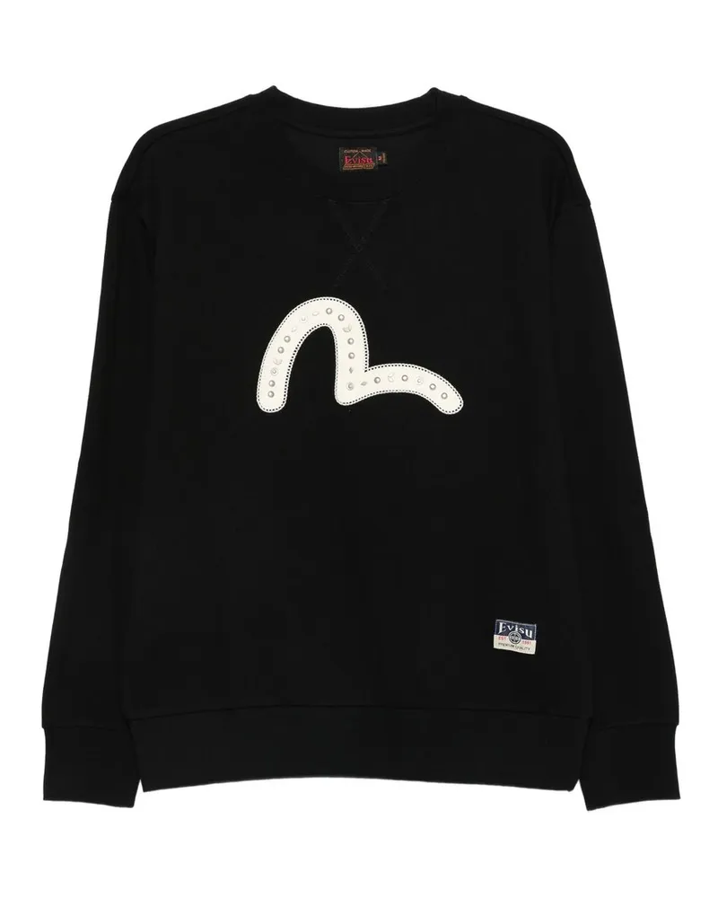 Evisu ht Seagull Emb Sweatshirt Schwarz