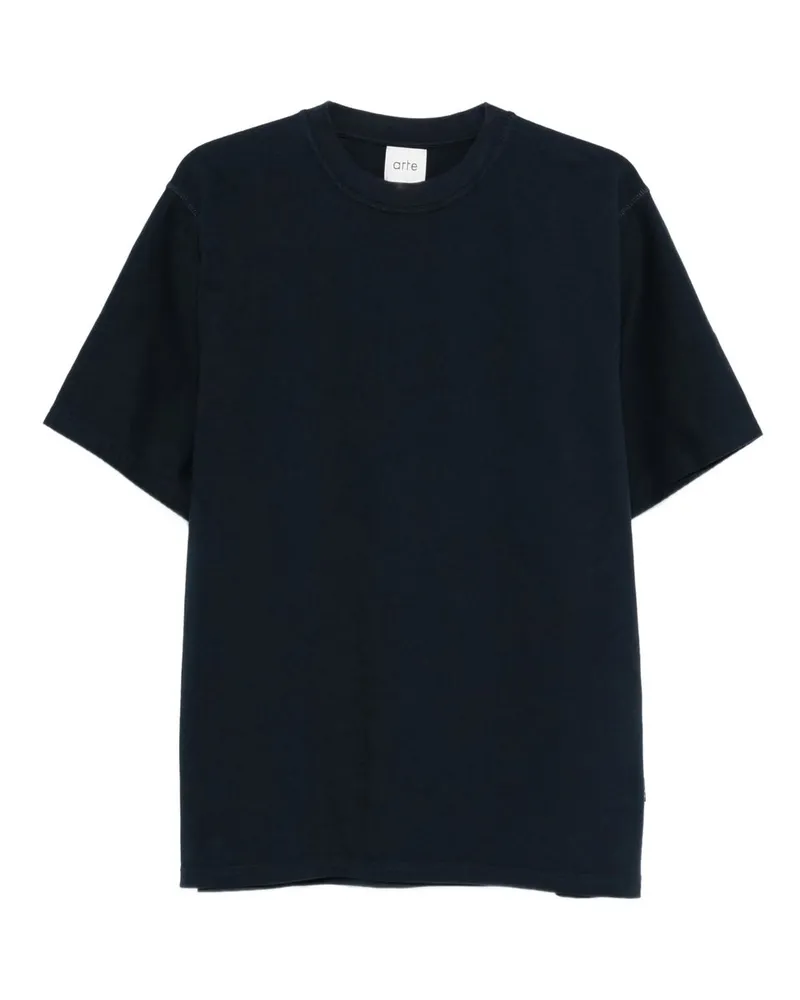 Arte Antwerp Blocks Print T-shirt Blau