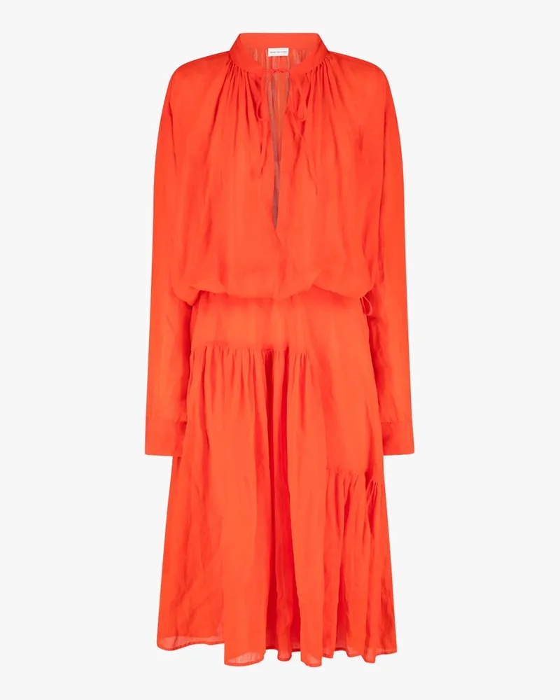 Dries van Noten Denvo 3112 W.w.dress Red Rot