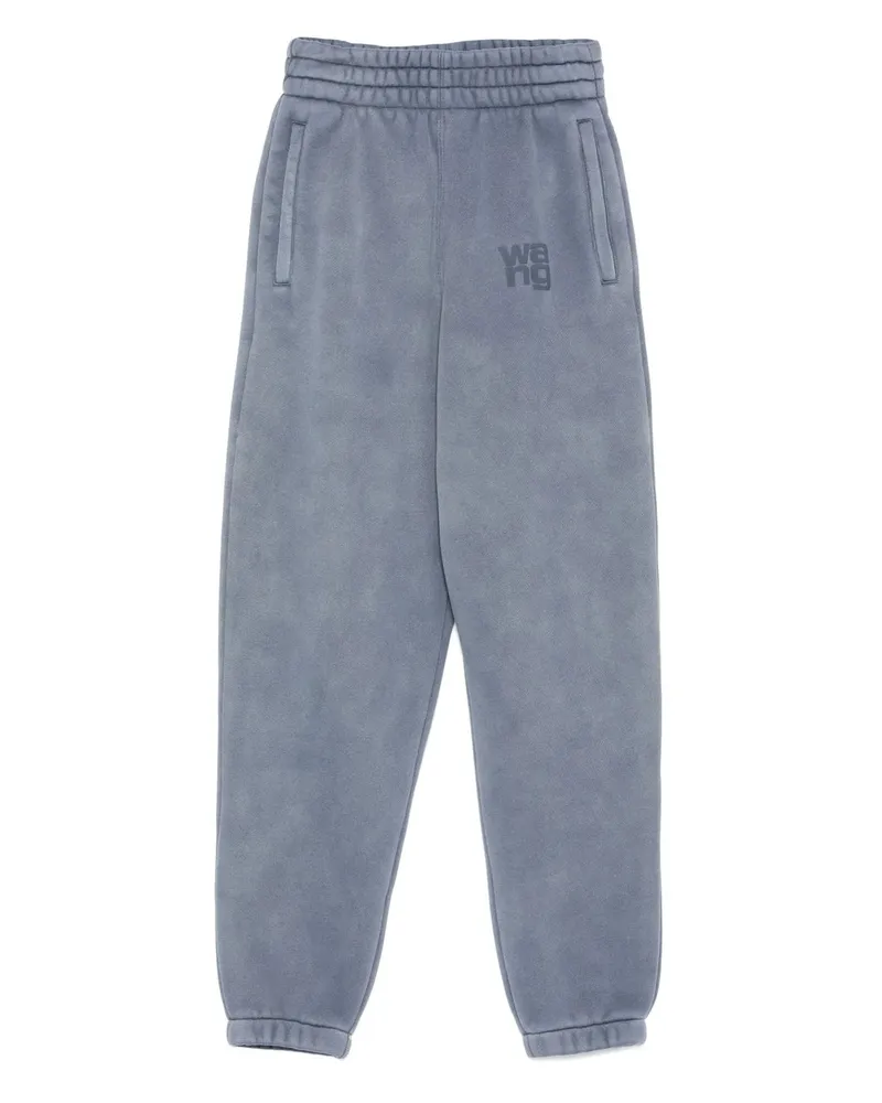Alexander Wang Essential Terry Classic Sweatpant Puff Paint Logo Blau
