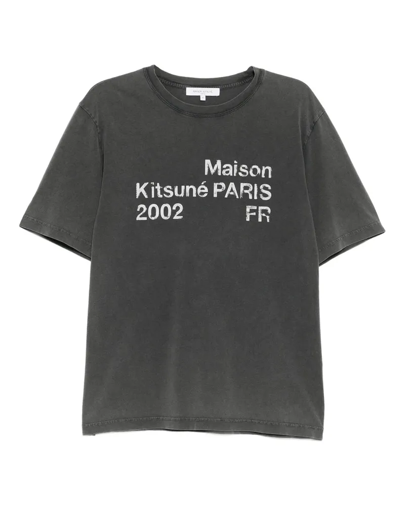 Kitsuné 2002 Faded Comfort Tee-shirt Grau