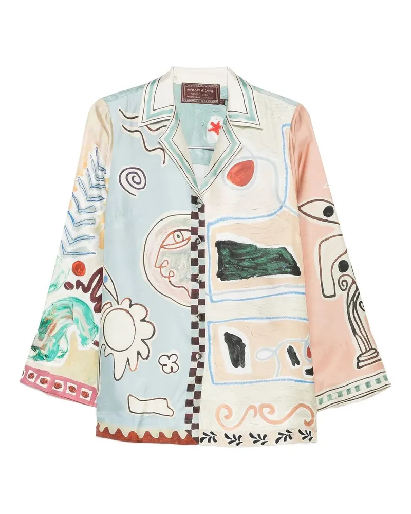 ALEMAIS Michelle Silk Shirt Mehrfarbig