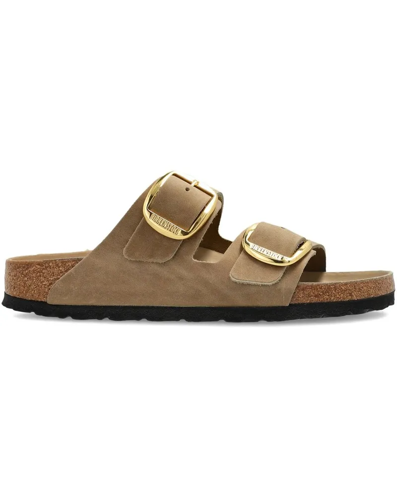 Birkenstock Arizona Big Buckle Tabacco Brown, Oiled Leather Beige