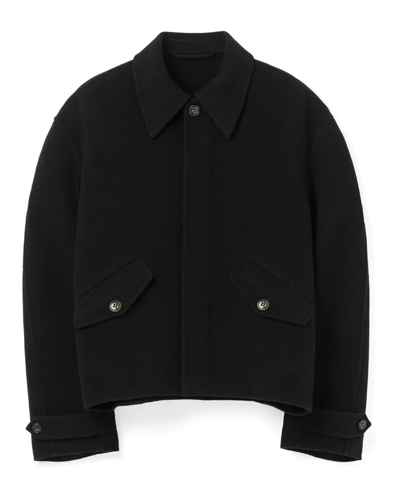 Séfr Relaxed Wool Jacket Black Schwarz